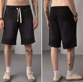 PANTALON SCURT BUMBAC NEGRU "PLUS EIGHTEEN"